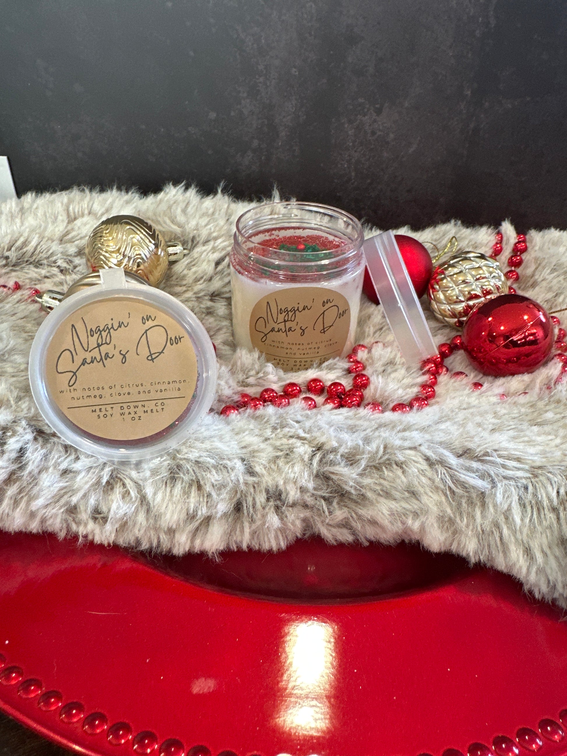 Noggin' on Santa's Door