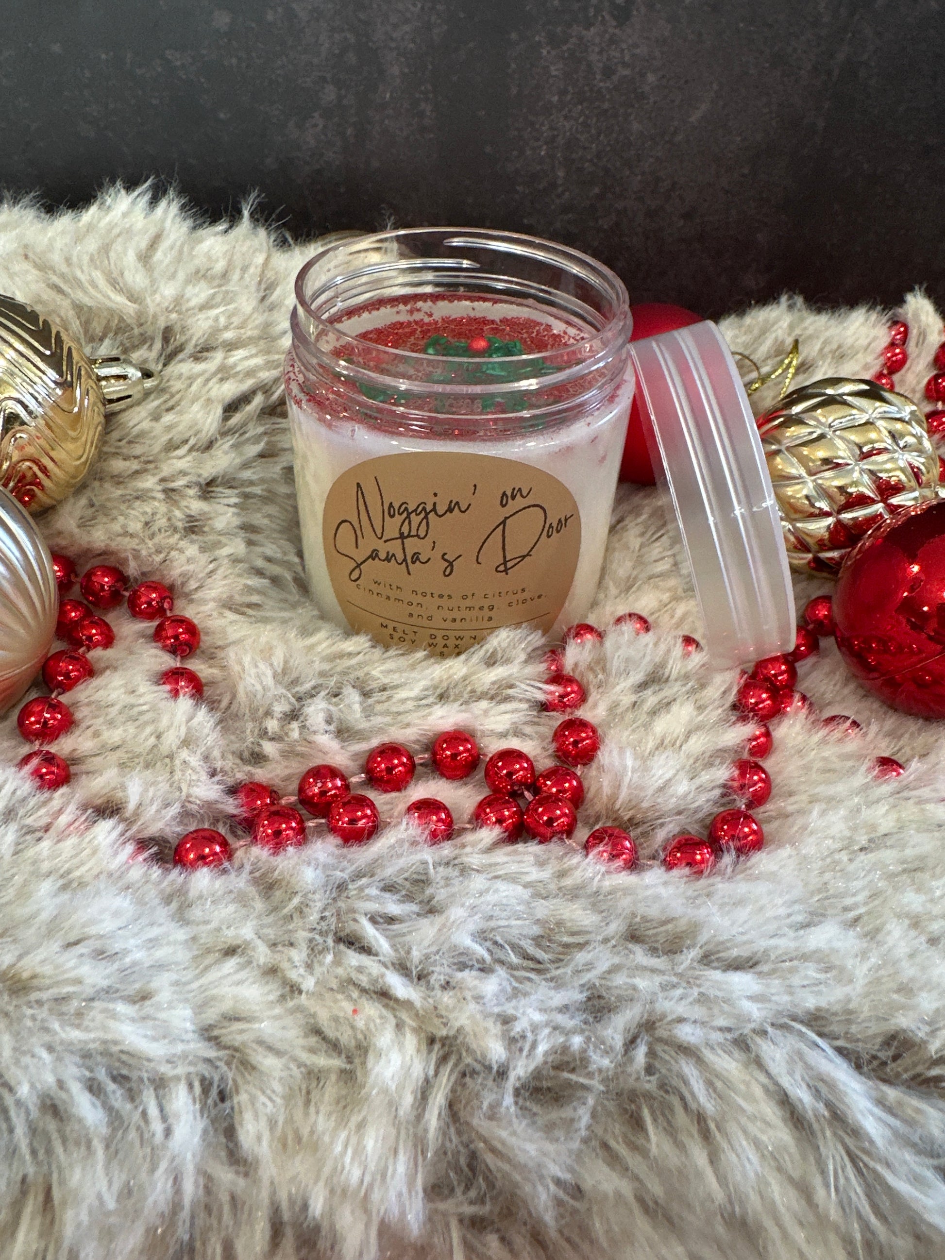 Noggin' on Santa's Door