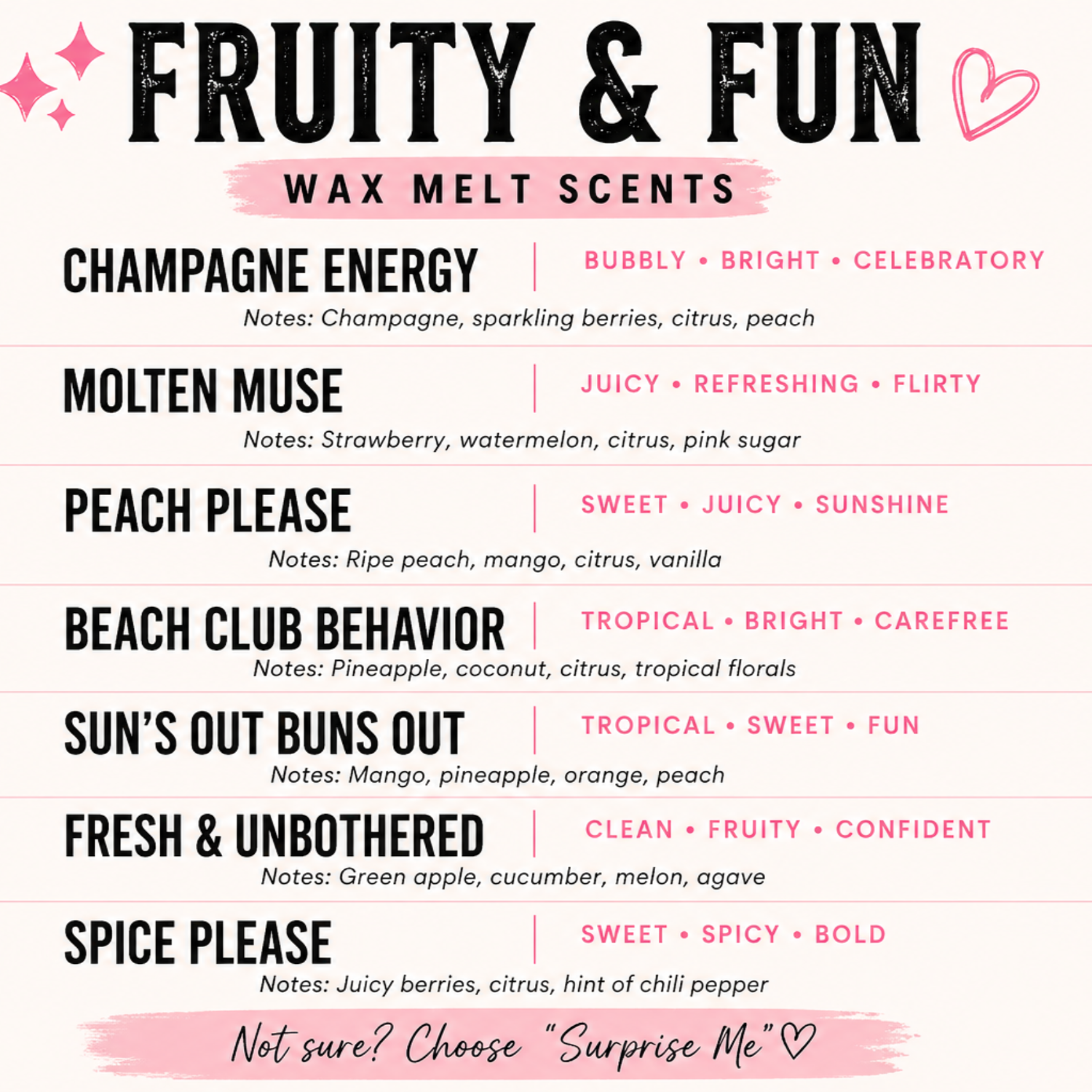 Fruity Wax Melt Bars – Pick Your Scent 🍓