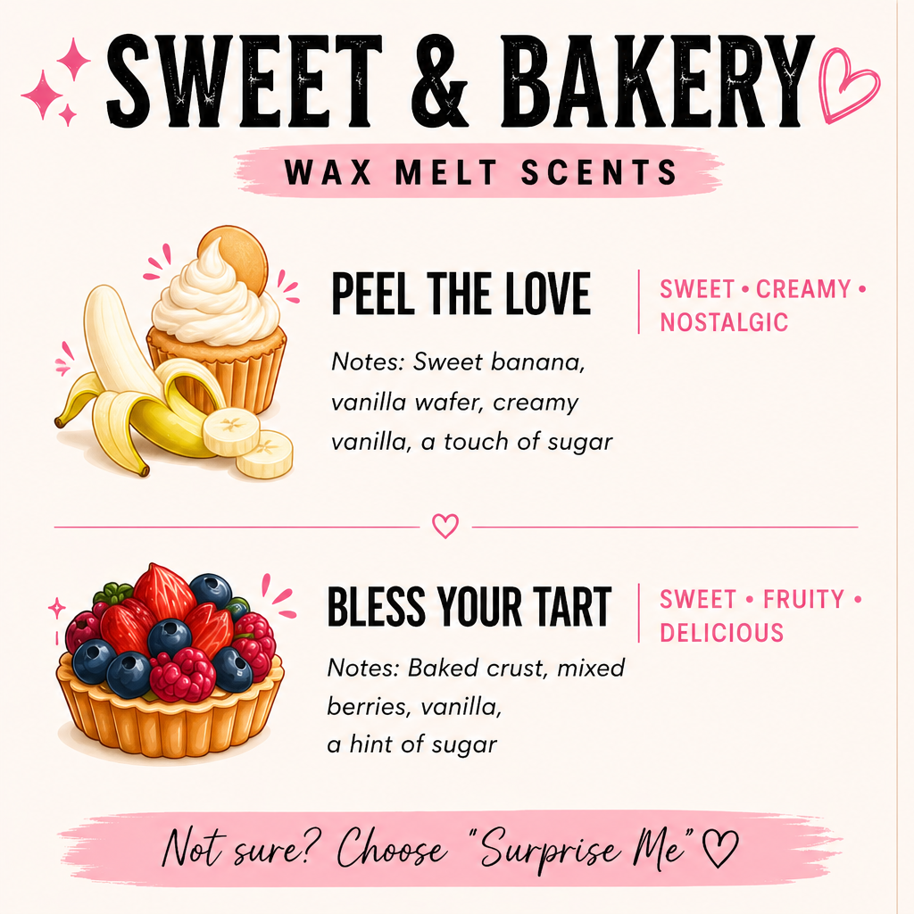 Bakery Wax Melt Bars – Pick Your Scent 🍰