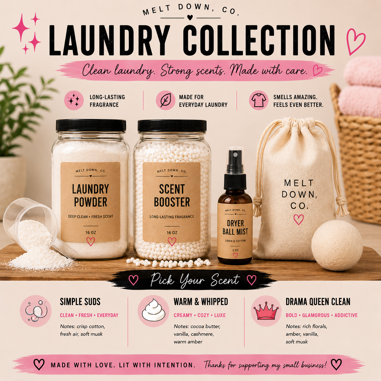 🧺 Laundry Collection – Pick Your Product + Scent