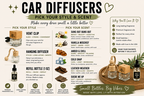 Car Diffusers – Pick Your Scent 🚗