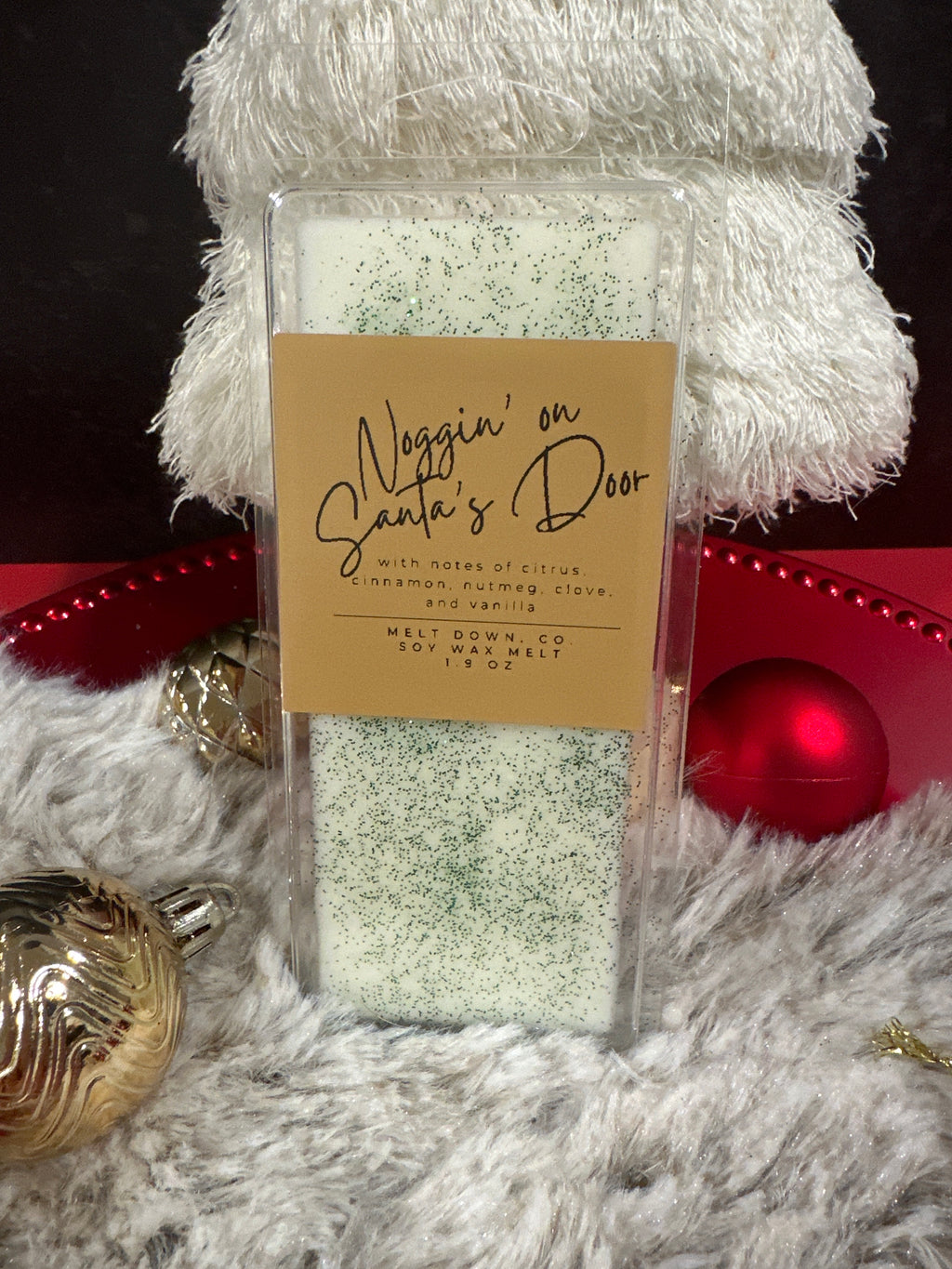 Noggin' on Santa's Door