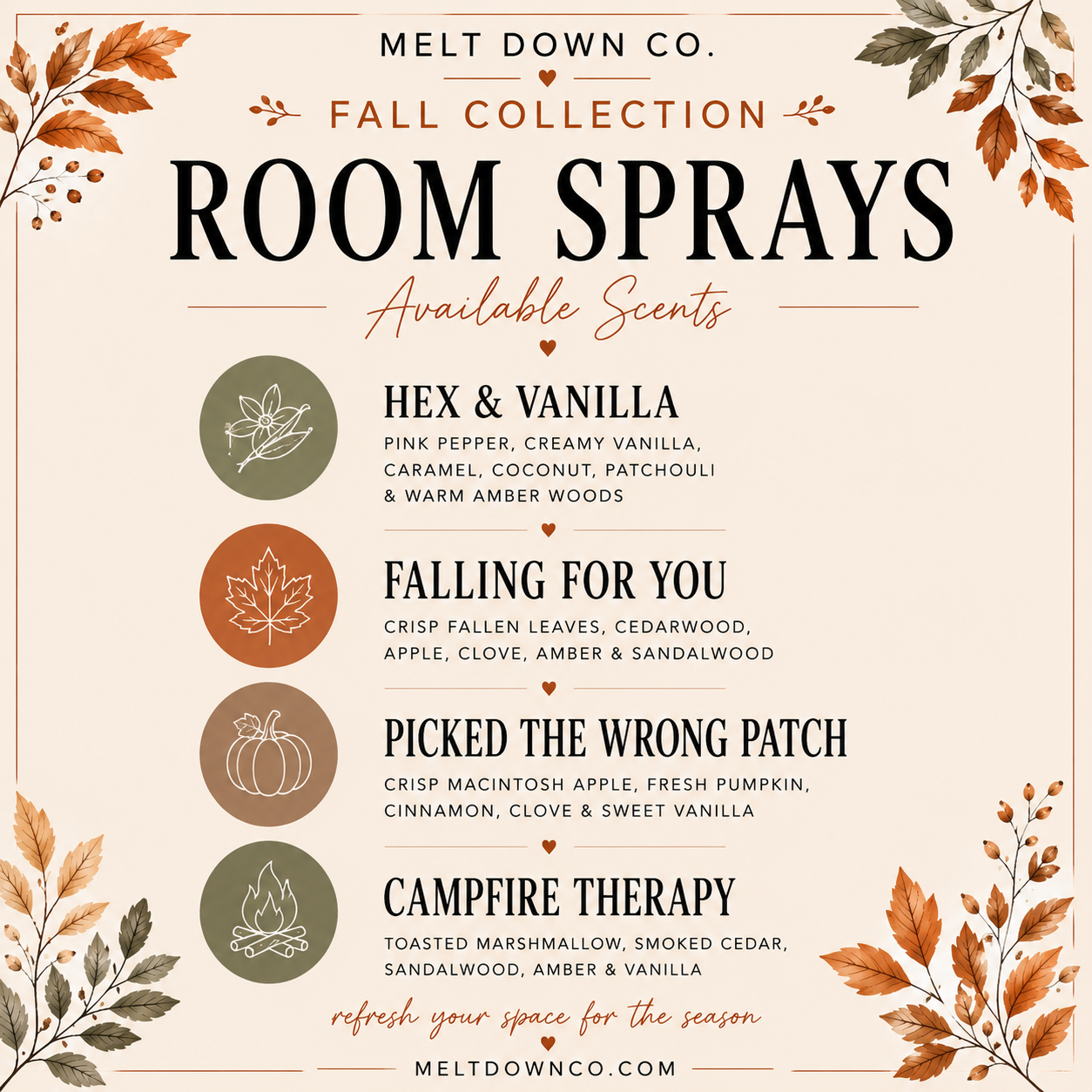 Fall Room Sprays
