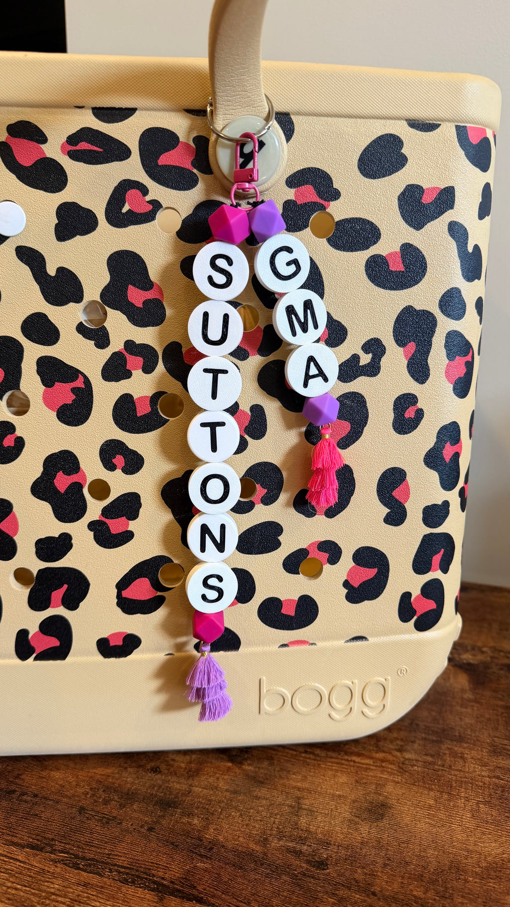 Alphabet Bead Keychains