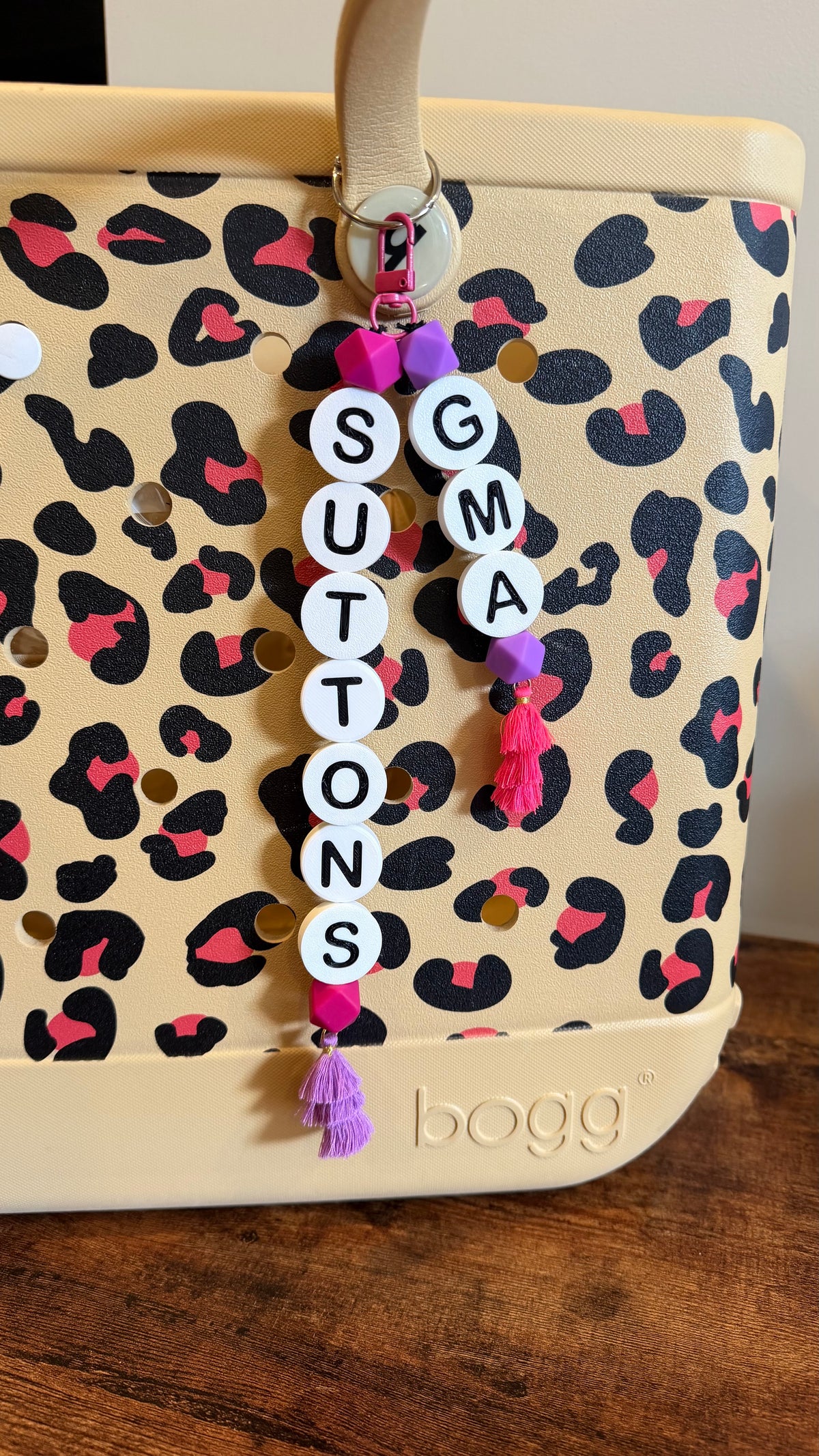 Alphabet Bead Keychains
