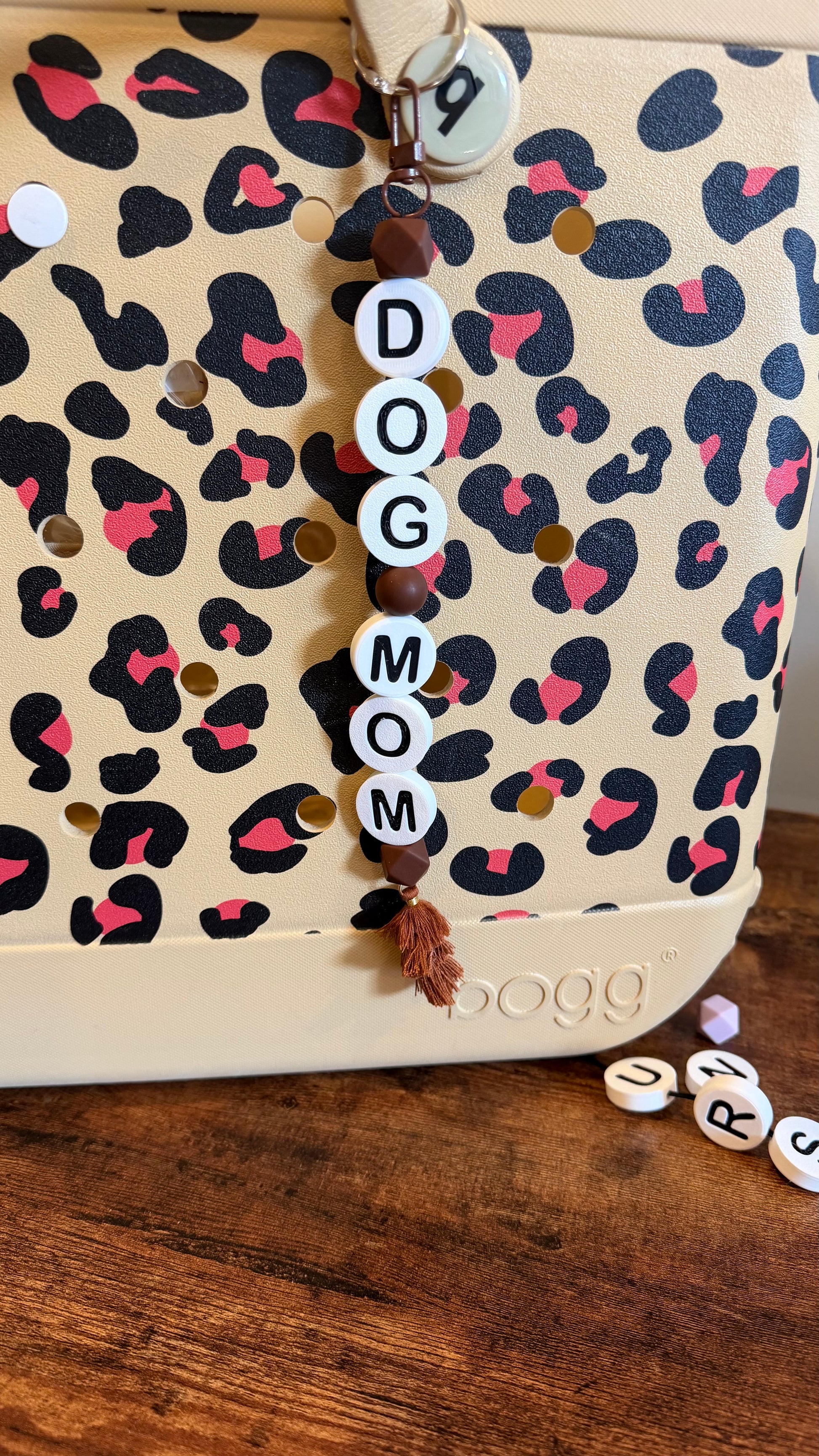 Alphabet Bead Keychains
