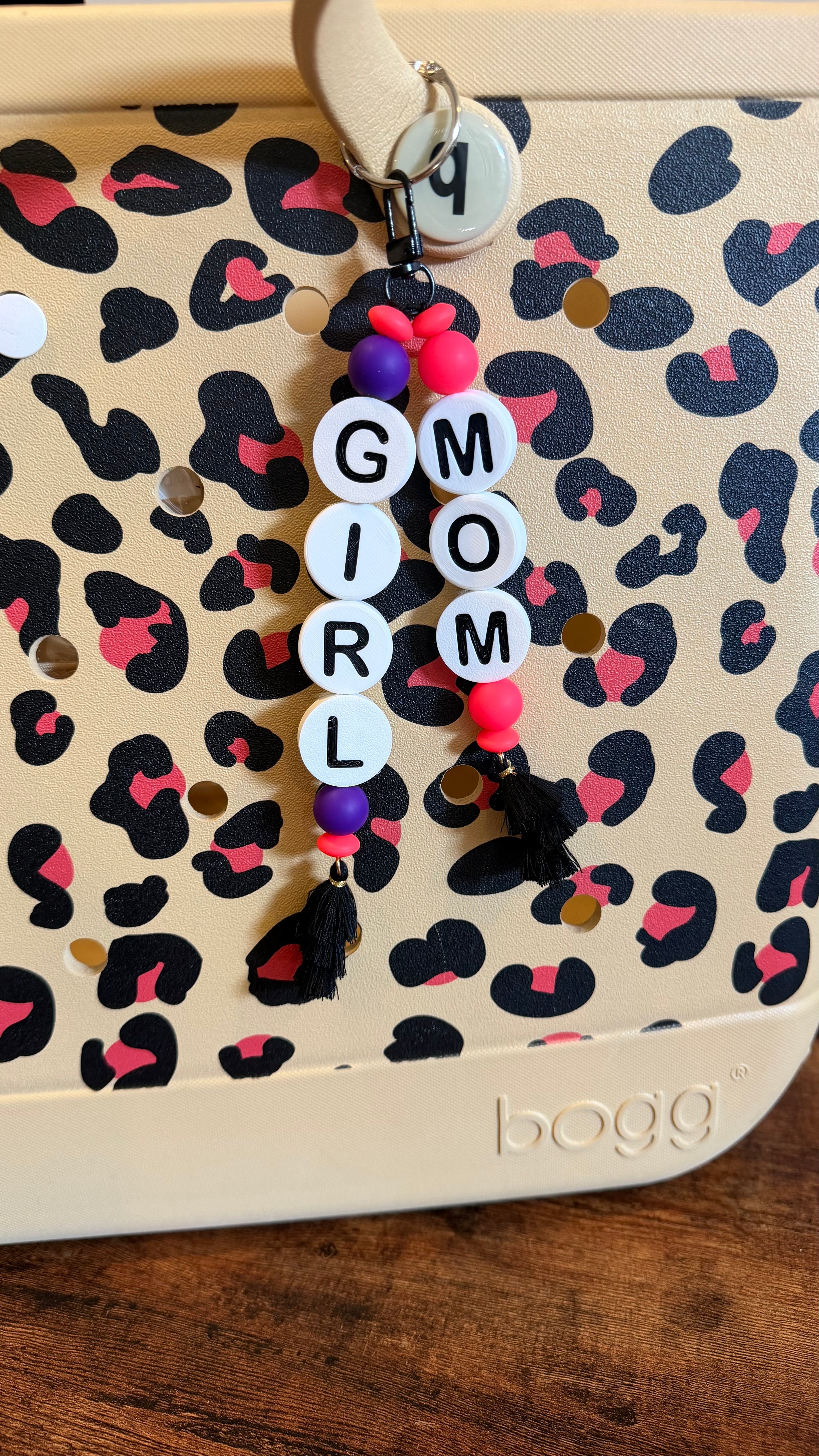 Alphabet Bead Keychains