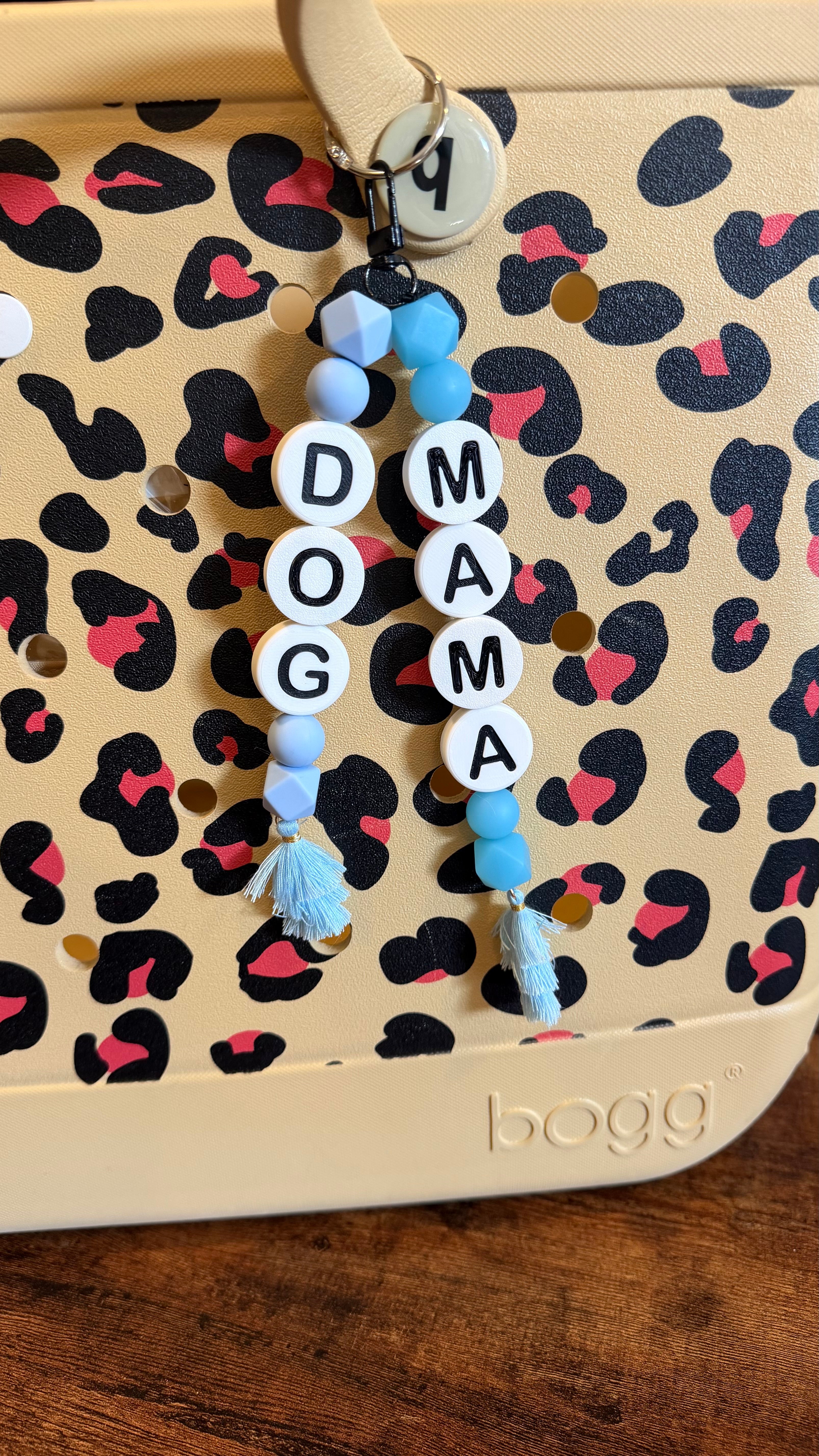 Alphabet Bead Keychains