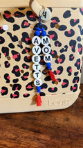 Alphabet Bead Keychains