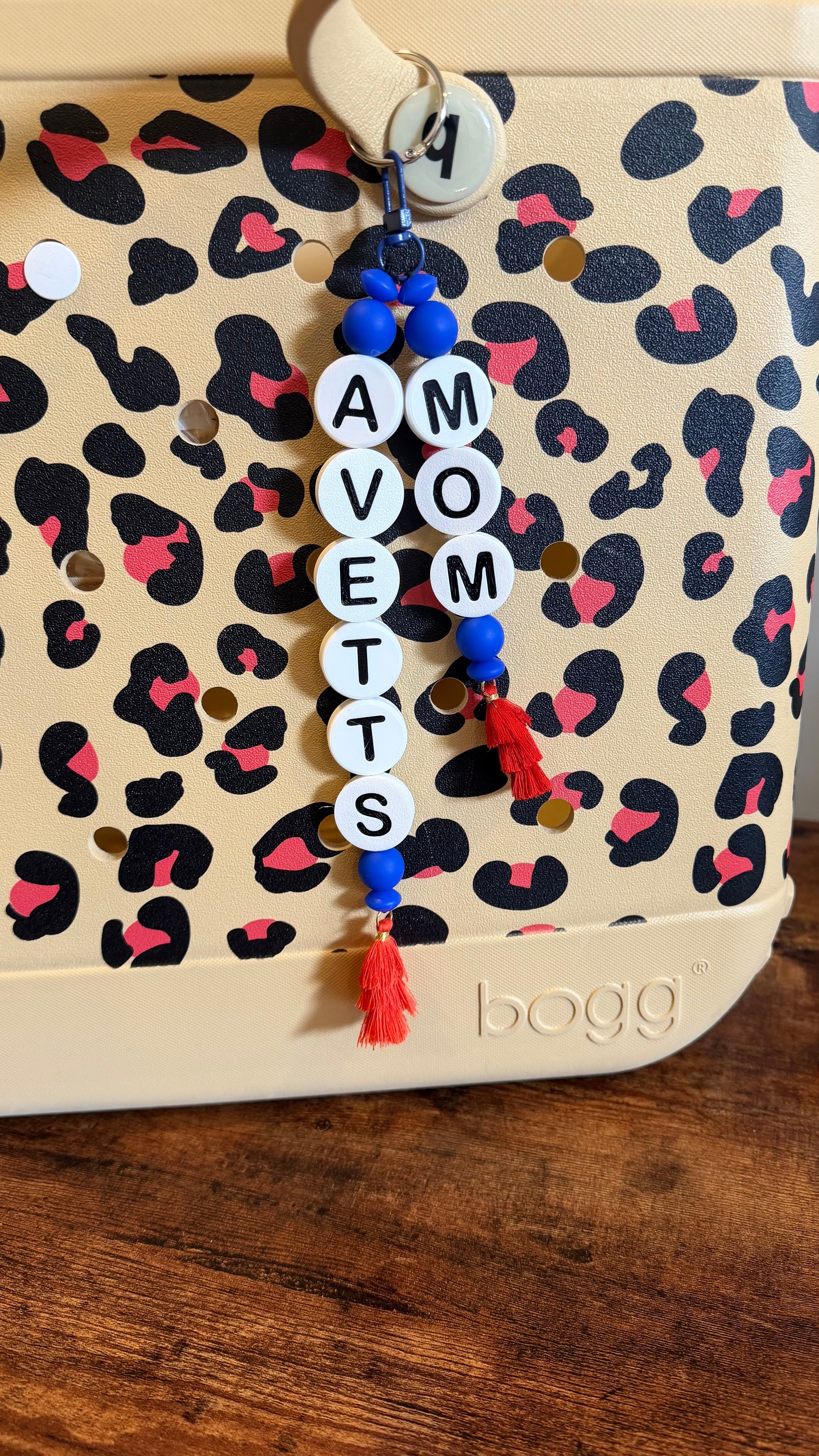 Alphabet Bead Keychains