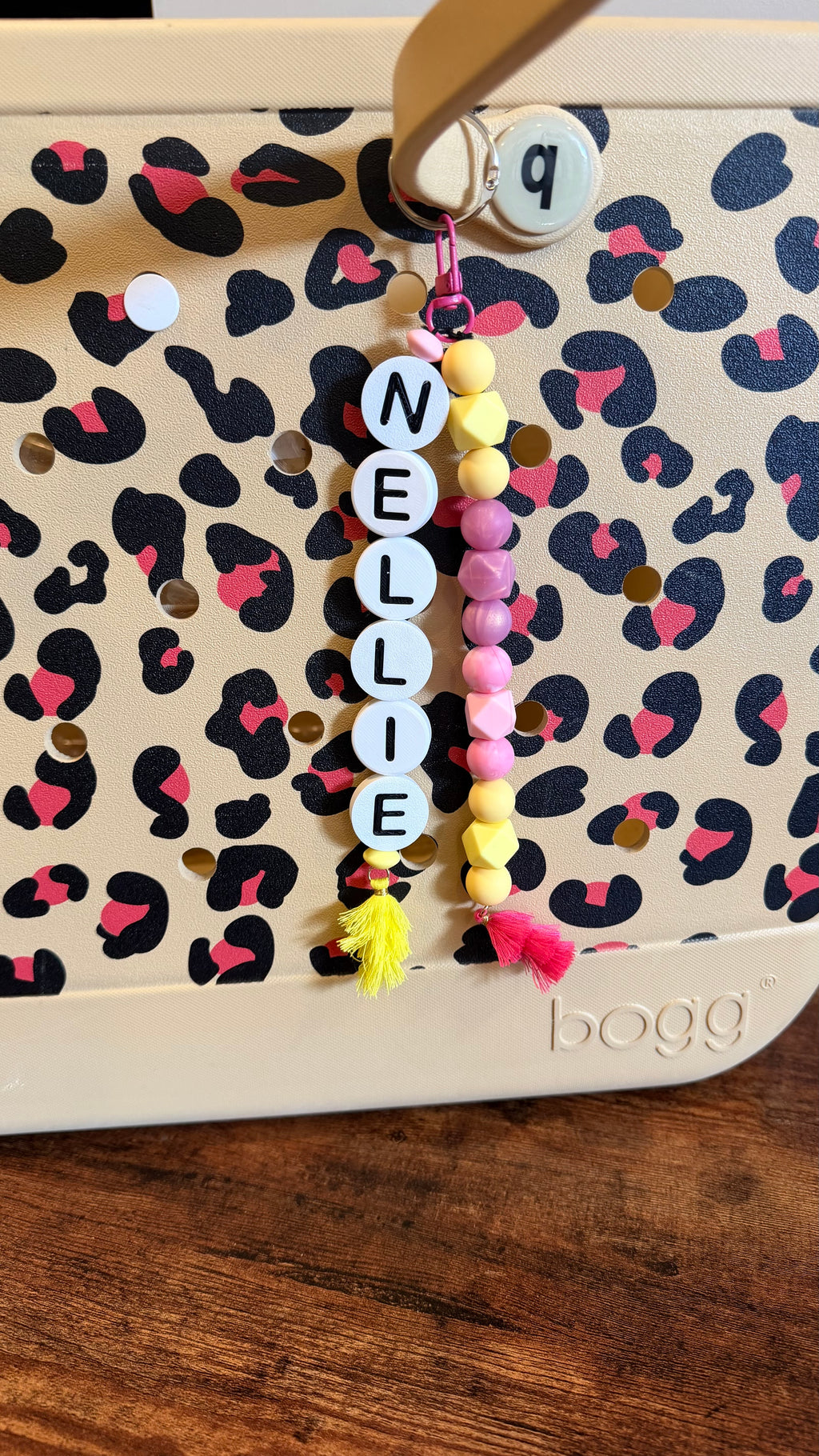 Alphabet Bead Keychains